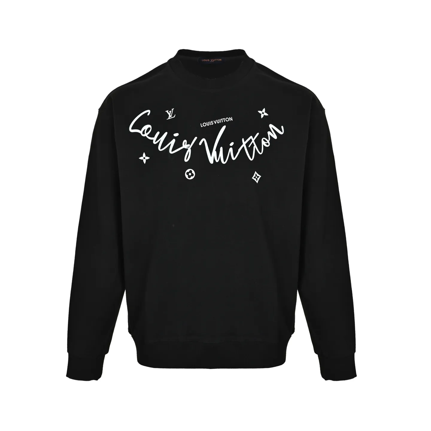 Louis Vuitton/Louis Vuitton 25Fw neckline signature crew neck sweatshirt